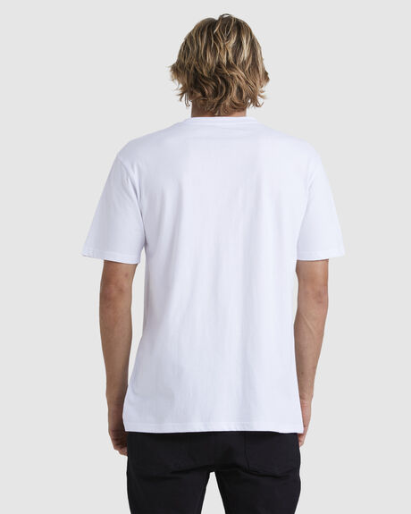 WHITE MENS CLOTHING QUIKSILVER T-SHIRTS + SINGLETS - UQYZT05012-WBB0