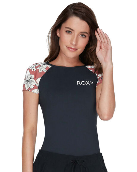 WITHERED ROSE LILY SURF WOMENS ROXY RASHVESTS - ERJWR03279MMG6