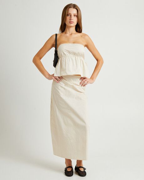GREY STRIPE WOMENS CLOTHING SUBTITLED TOPS - SBWW24657-ASST