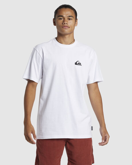 WHITE MENS CLOTHING QUIKSILVER T-SHIRTS + SINGLETS - AQYZT09600-WBB0