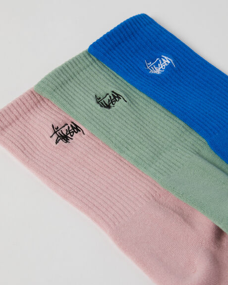 MULTI MENS ACCESSORIES STUSSY SOCKS + UNDERWEAR - ST723011MUL