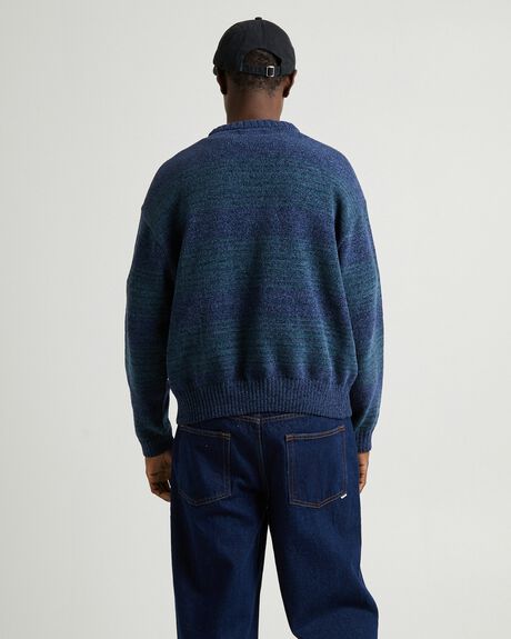 BLUE MENS CLOTHING SPENCER PROJECT KNITS + CARDIGANS - SPMW24199-BLU-S