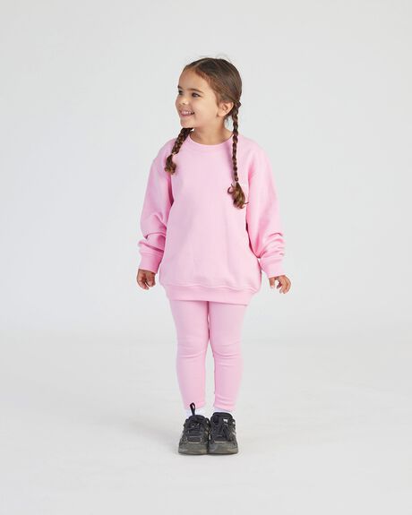 PINK KIDS YOUTH GIRLS SONNIE JUMPERS + HOODIES - KSWSS2205-PK-4