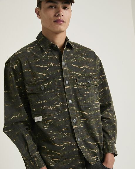 MULTI MENS CLOTHING SPENCER PROJECT SHIRTS - SPMW25853-MLT-S