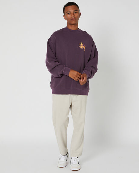 AUBERGINE MENS CLOTHING STUSSY JUMPERS - ST035205AUBER