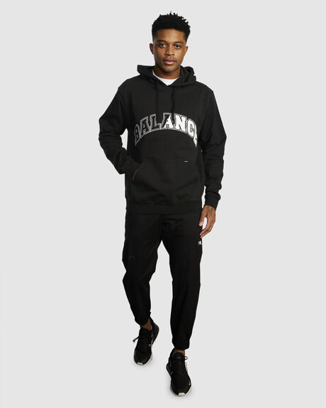 BLACK MENS CLOTHING RVCA HOODIES - AVYFT00299-BLK