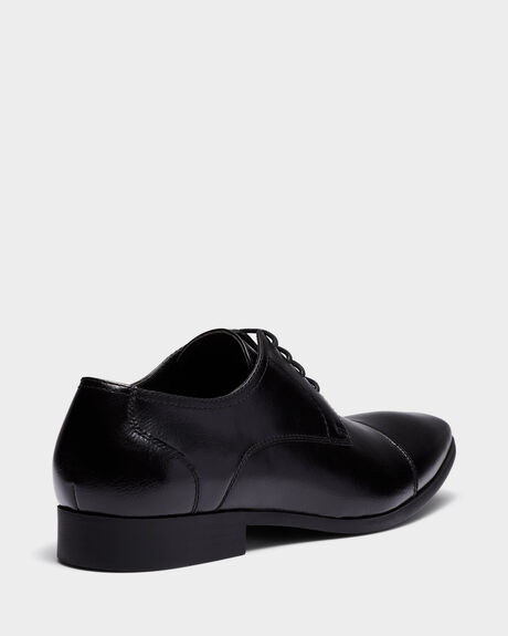 BLACK MENS FOOTWEAR UNCUT SHOES - SOM20285BLK