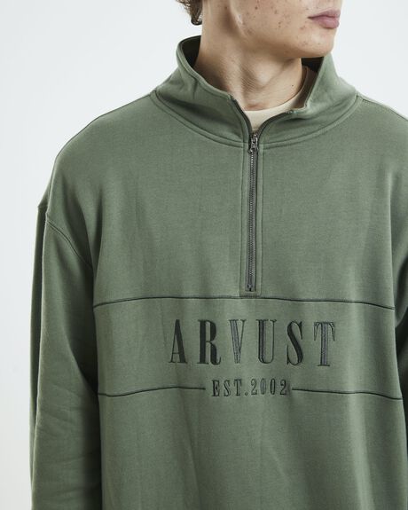 OLIVE GREEN MENS CLOTHING ARVUST JUMPERS - 47516400026