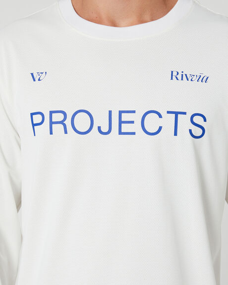 WHITE MENS CLOTHING RIVVIA PROJECTS T-SHIRTS + SINGLETS - RTE-22415WHT
