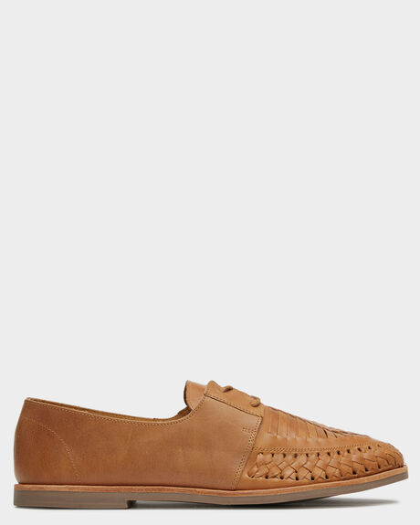TAN OILY LEATHER MENS FOOTWEAR URGE FASHION SHOES - URG19026TOL