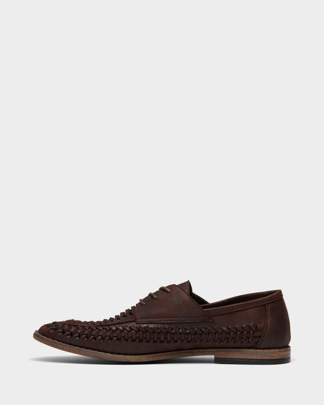 CHOCOLATE MENS FOOTWEAR UNCUT FASHION SHOES - TYMDEC1825CHOC