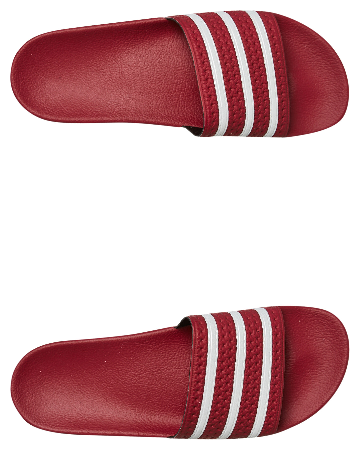 adidas adilette slides burgundy