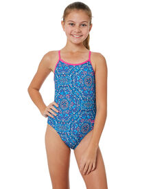 Zoggs Girls Native Spirit One Piece Teens Navy Multi SurfStitch