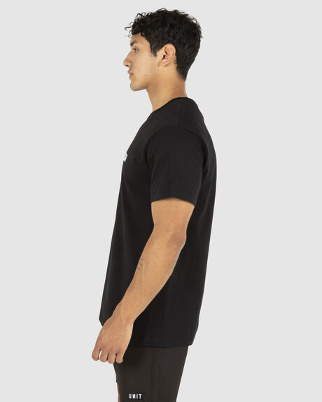 BLACK MENS CLOTHING UNIT T-SHIRTS + SINGLETS - 231110004-BLACK