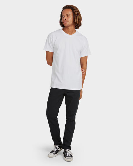WHITE MENS CLOTHING BILLABONG BASIC TEES - UBYZT00162-WHT