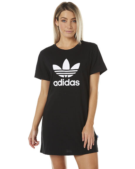 Adidas Originals Trefoil Womens Tee Dress - Black | SurfStitch