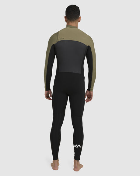 OLIVE SURF MENS RVCA STEAMERS - AVYW100100-OLV