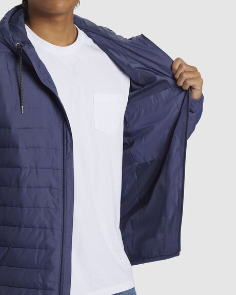 CROWN BLUE MENS CLOTHING QUIKSILVER COATS + JACKETS - EQYJK04008-BQY0