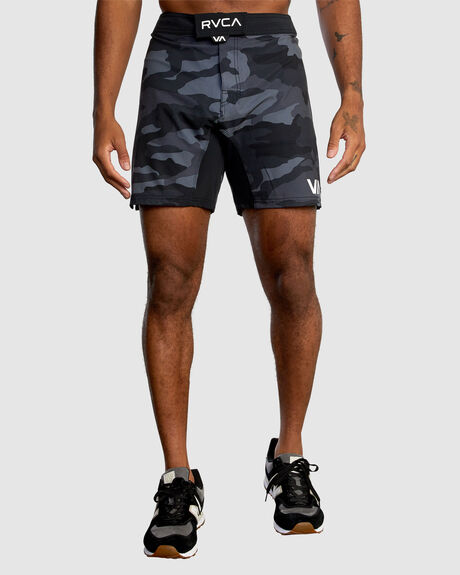 GREY CAMO MENS CLOTHING RVCA SPORTSWEAR - AVYWS00174-KZM6