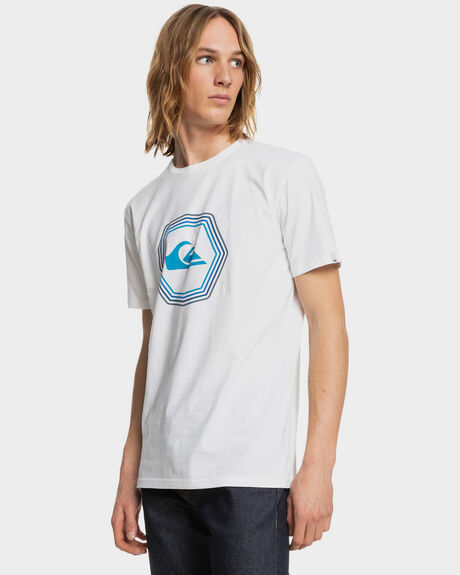 WHITE MENS CLOTHING QUIKSILVER GRAPHIC TEES - EQYZT06537-WBB0