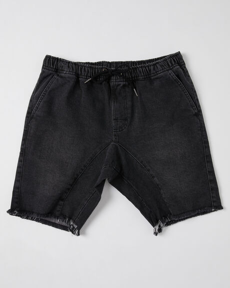 WASHED BLACK KIDS BOYS SWELL SHORTS - S3193237WBLK