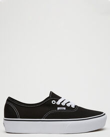Black authentic platform vans shop