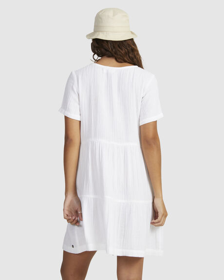 BRIGHT WHITE WOMENS CLOTHING ROXY DRESSES - URJWD03165-WBB0