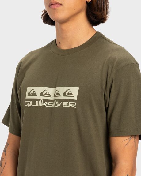 GRAPE LEAF MENS CLOTHING QUIKSILVER T-SHIRTS + SINGLETS - UQYZT05512-CRE0
