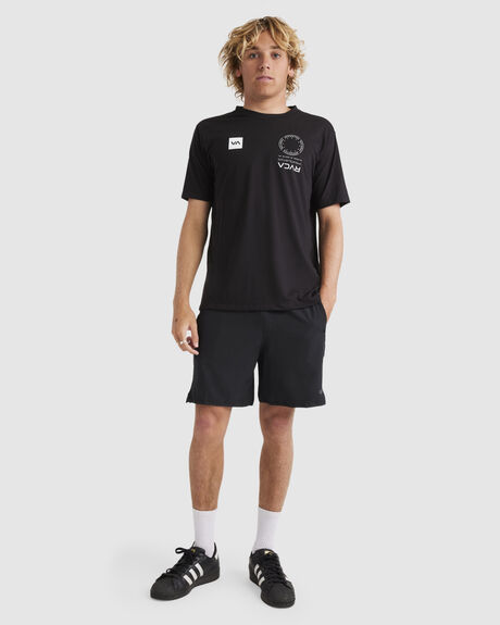 BLACK MENS CLOTHING RVCA SHORTS - V2091YGR-BLK