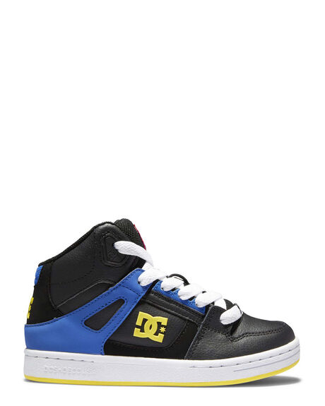 Dc Shoes Youth Pure Hi Top Shoe - Black Multi | SurfStitch