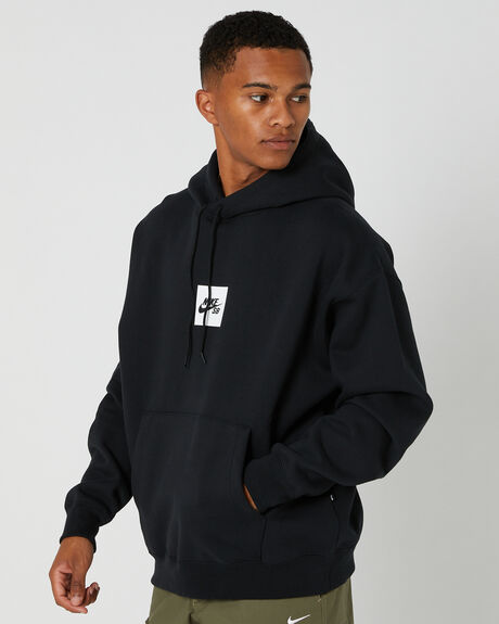 BLACK MENS CLOTHING NIKE HOODIES - DV8839-010