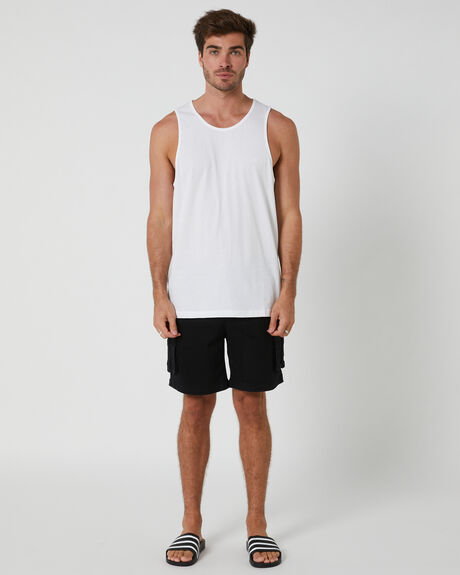 WHITE MENS CLOTHING SWELL T-SHIRTS + SINGLETS - SWMS23210WHT
