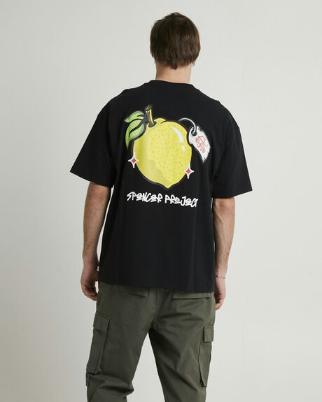 BLACK MENS CLOTHING SPENCER PROJECT T-SHIRTS + SINGLETS - SPMS25232-BLK