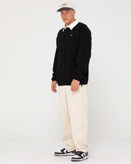 BLACK MENS CLOTHING RUSTY SHIRTS - W23-MWM0375-BLK-1S