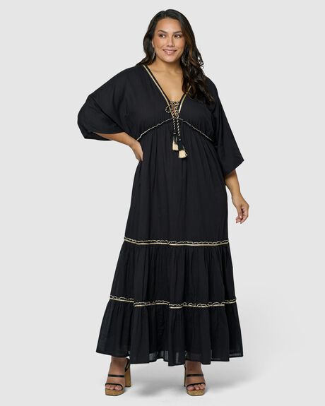 BLACK WOMENS CLOTHING THE POETIC GYPSY DRESSES - CPSS24565001-10