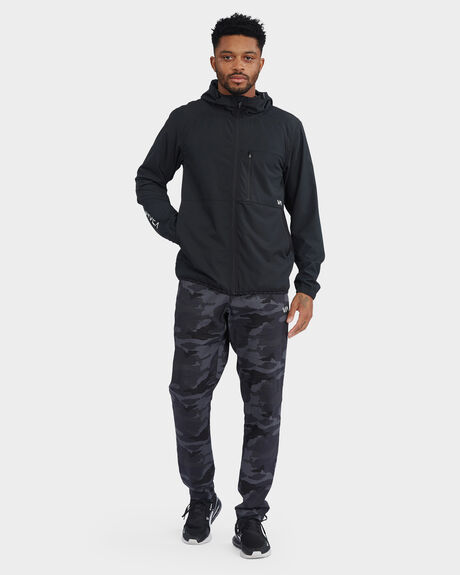 BLACK MENS CLOTHING RVCA JACKETS - AVYJK00123-BLK