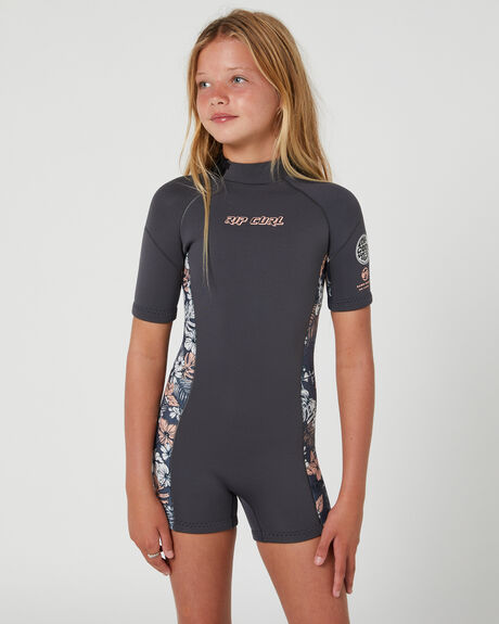 CHARCOAL SURF KIDS RIP CURL SPRINGSUITS - 112GSP8059