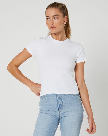 WHITE WOMENS CLOTHING SILENT THEORY TEES - 60X5116WHI