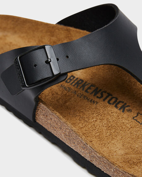 BLACK MENS FOOTWEAR BIRKENSTOCK SLIDES + THONGS - 043691