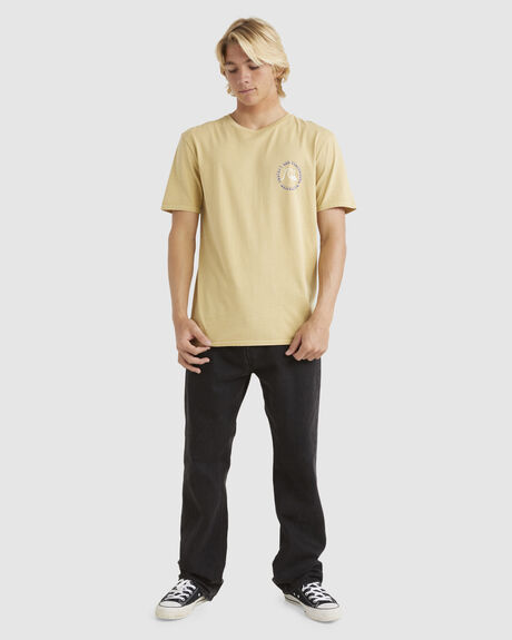 TAOS TAUPE MENS CLOTHING QUIKSILVER GRAPHIC TEES - EQYZT07324-THY0