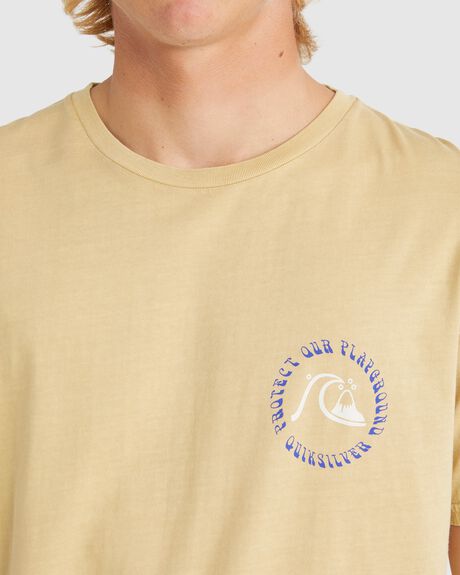TAOS TAUPE MENS CLOTHING QUIKSILVER GRAPHIC TEES - EQYZT07324-THY0