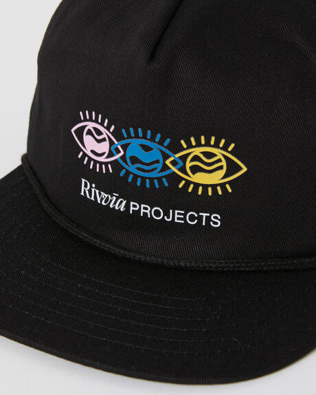 BLACK MENS ACCESSORIES RIVVIA PROJECTS HEADWEAR - RHW-23102BLK