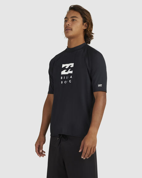 BLACK SURF MENS BILLABONG RASHVESTS - UBYWR00122-BLK