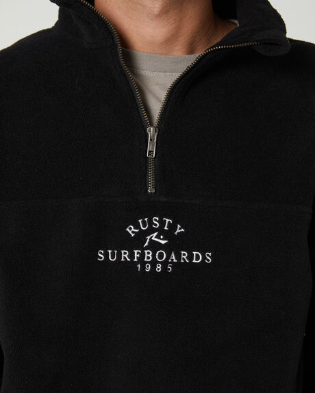 BLACK MENS CLOTHING RUSTY JUMPERS - FTM0883BLK