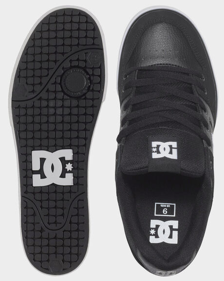 BLACK BLACK WHITE MENS FOOTWEAR DC SHOES SNEAKERS - 300660-BLW