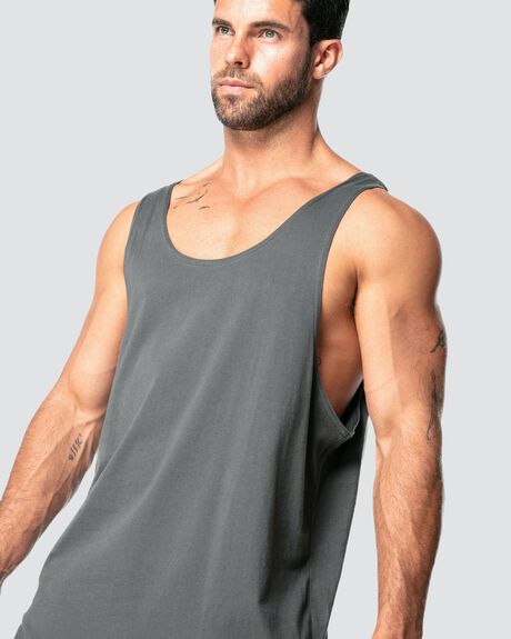 CHARCOAL MENS CLOTHING ONEBYONE SINGLETS + TANKS - OBO-1074-S