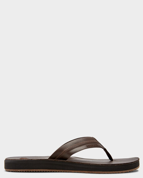 BROWN BROWN BROWN MENS FOOTWEAR QUIKSILVER SLIDES + THONGS - AQYL101088-XCCC
