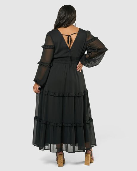 BLACK WOMENS CLOTHING THE POETIC GYPSY DRESSES - CPAW24218001-10