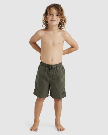 DARK MILITARY KIDS BOYS BILLABONG BOARDSHORTS - UBTBS00106-DMI