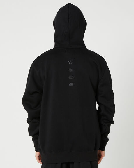 BLACK MENS CLOTHING RIVVIA PROJECTS HOODIES - RFL-23101BLK